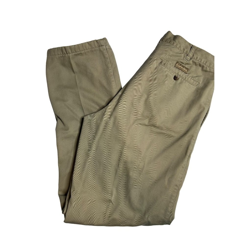 Cabelas Casual Huntsman Chinos Mens Outdoor Flannel‎ Lined Pants 36 X 33.5